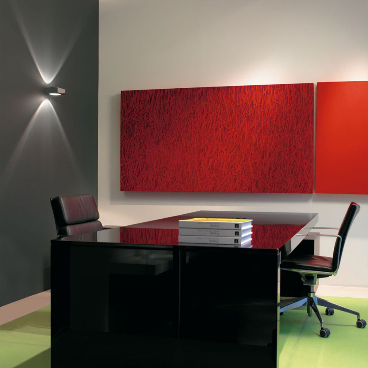 VISION LED WW Wandleuchte, B: 12,6 cm, T: 12,6 cm, Weiß & Chrom, Warmweiß 3000K