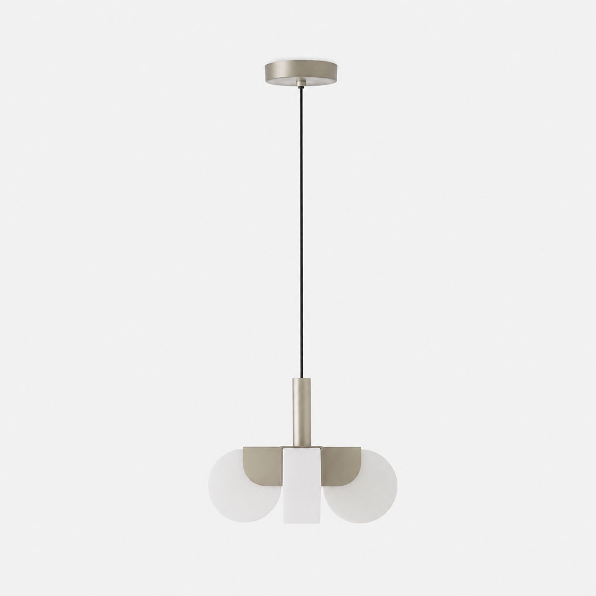 TOOY Stilla 510.14 Pendelleuchte, H: 32 cm, Ø: 41 cm, Nickel Matt