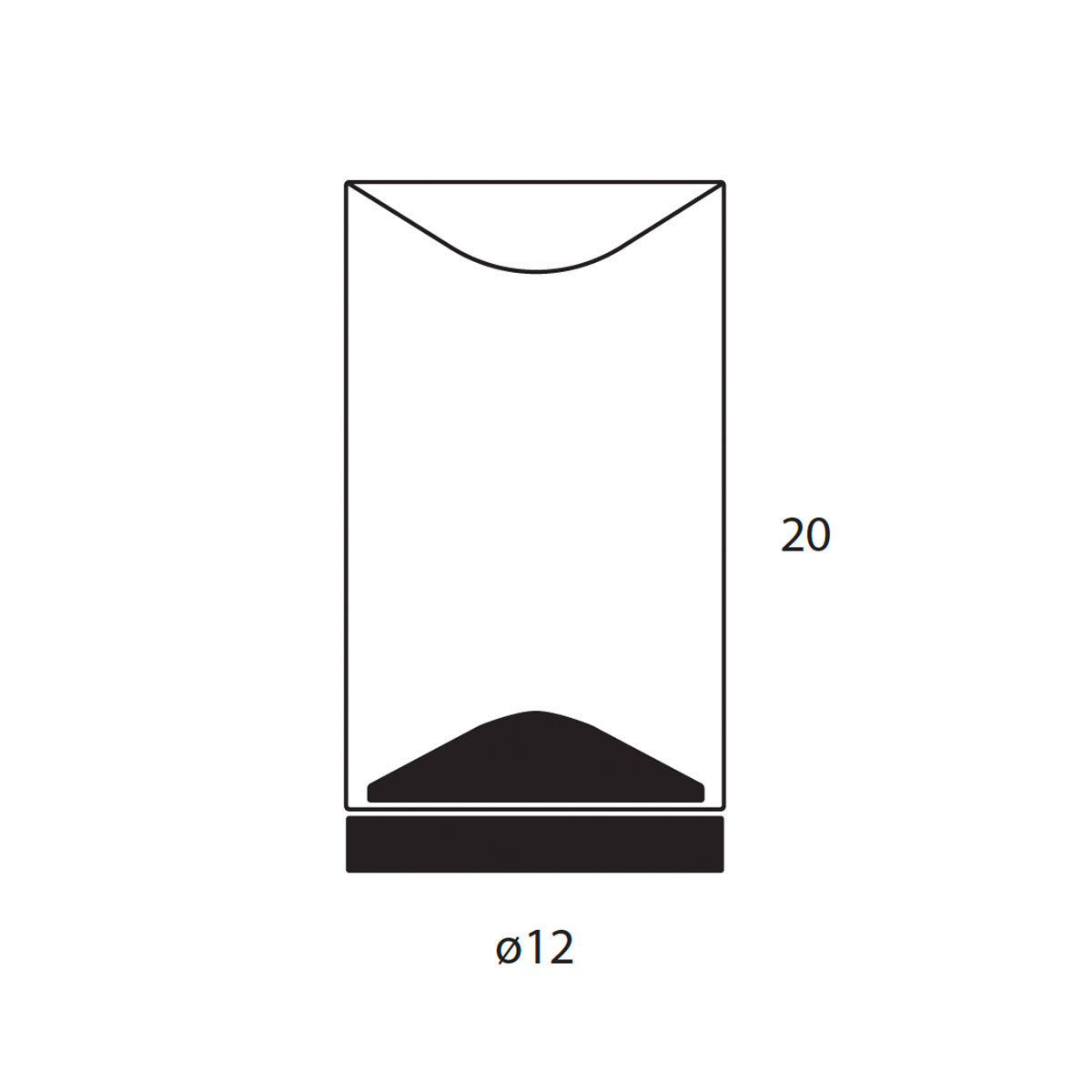 Eve Tischleuchte, Ø: 12 cm, Touch-Dimmer, Schwarz eloxiert, Warmweiß 3000K Eve Tischleuchte, Ø: 12 cm, Touch-Dimmer, Messing eloxiert, Extra-Warmweiß 2700K