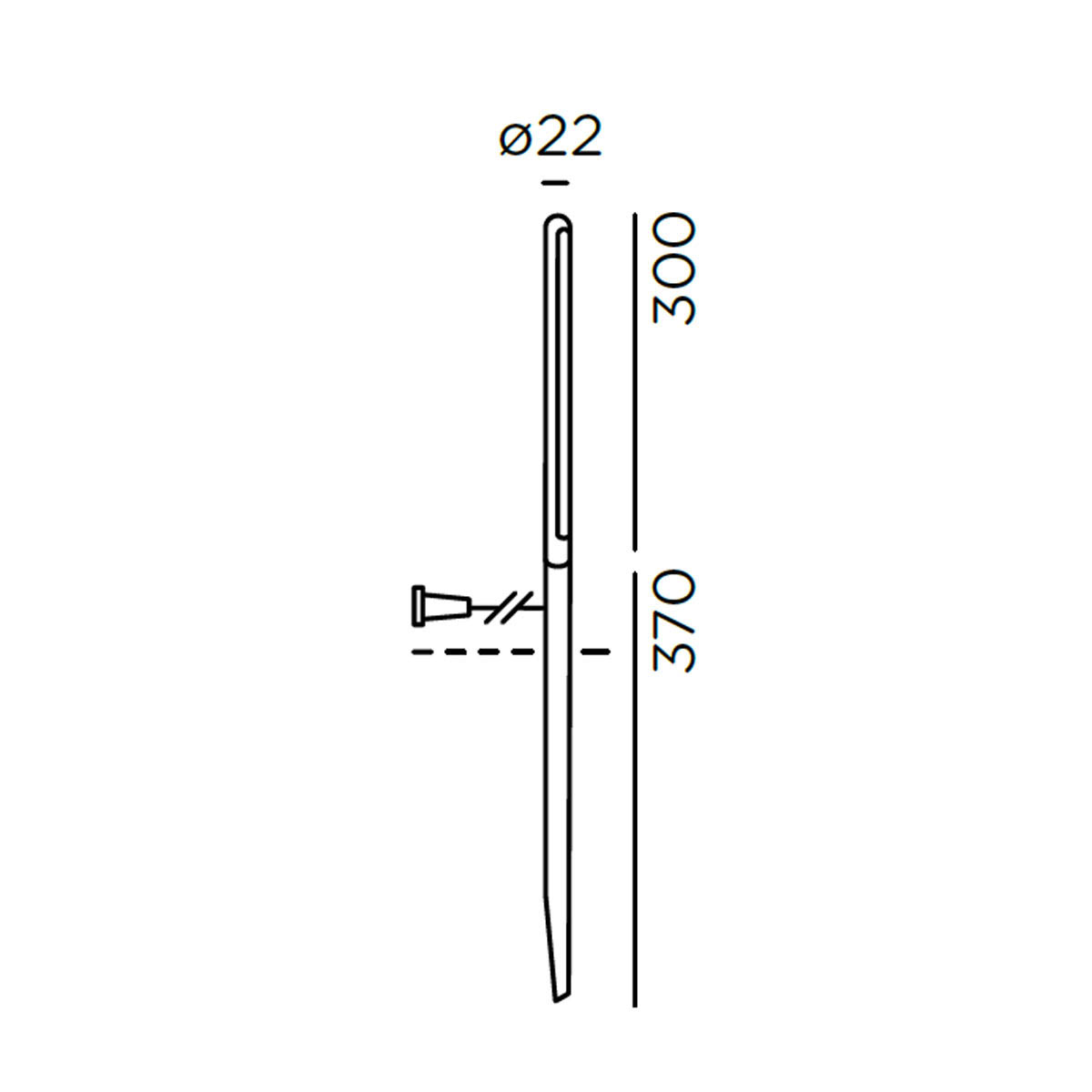 kal solar join Erdspießleuchte, H: 30 cm