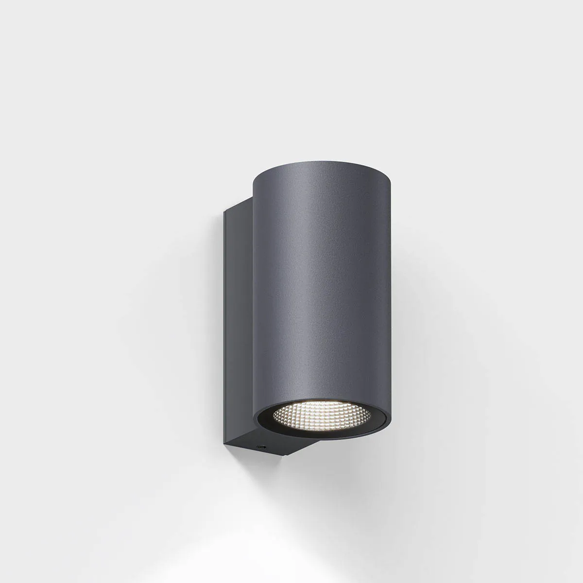 scap one Wandleuchte, H: 11,5 cm, T: 9 cm, Anthrazit Zylinderförmige Wandleuchte für außen in der Farbe anthrazit