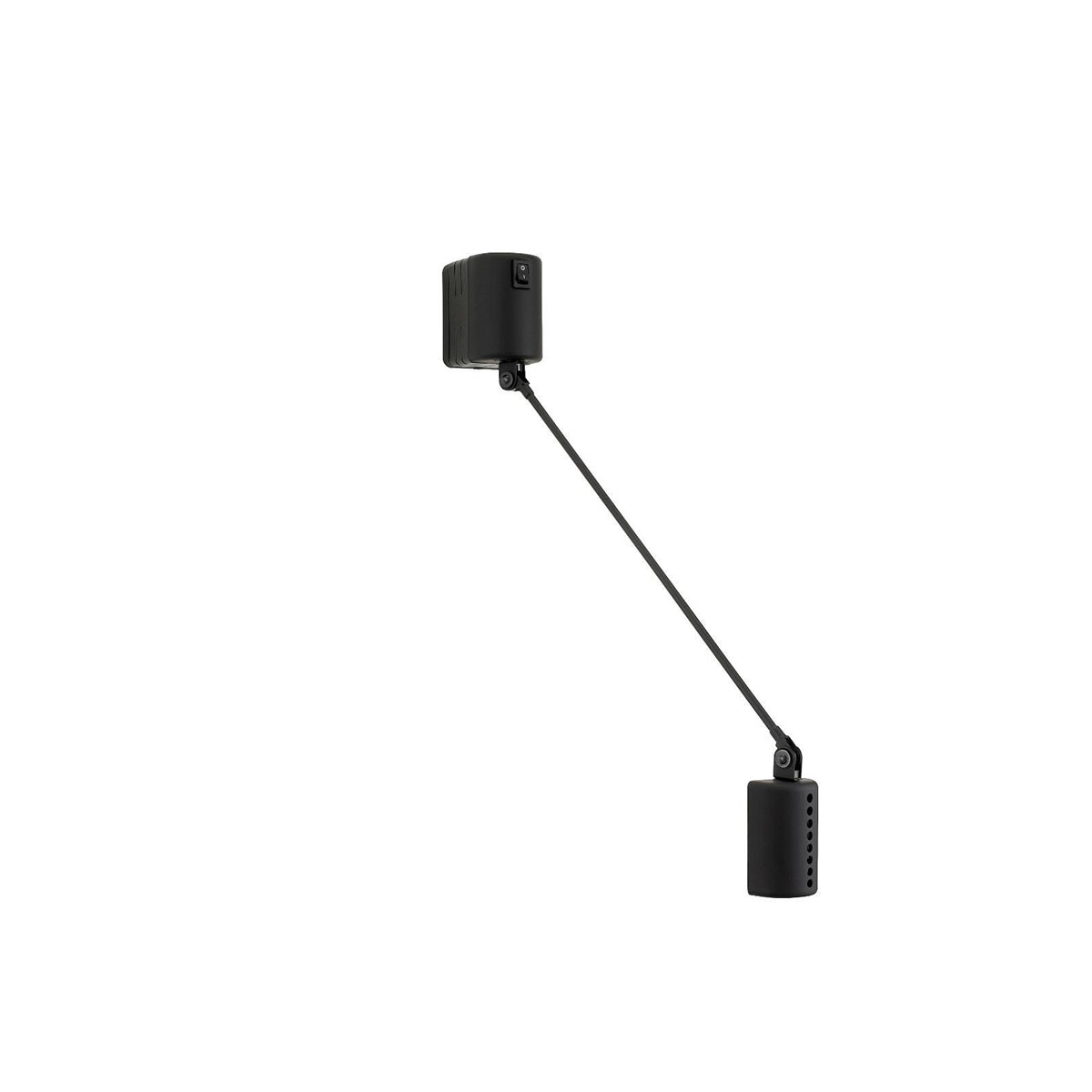 Daphine Parete 20 LED Wandleuchte, T: 20 cm, Schwarz soft, Extra-Warmweiß 2700K