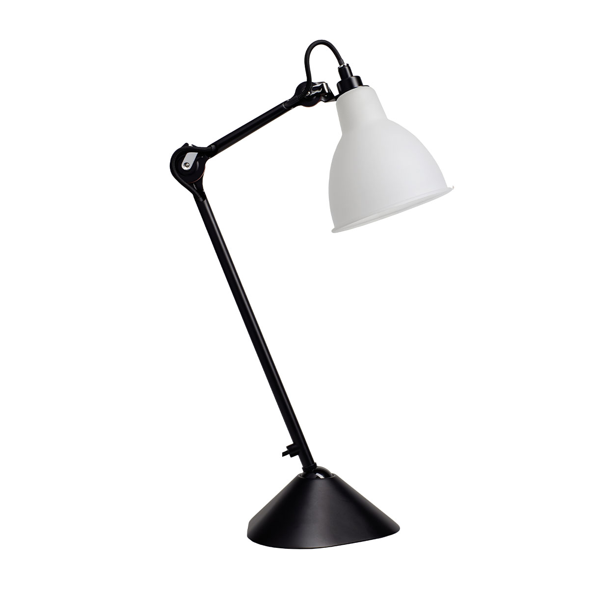 Lampe Gras N° 205 Tischleuchte, H: 39 cm Schwarz, Schirm Polycarbonat Rund in Schwarz Weiß – hochwertiges Design von DCW Editions passt perfekt auf den Beistelltisch Lampe Gras N° 205 Tischleuchte, H: 39 cm Schwarz, Schirm Polycarbonat Rund in Schwarz Weiß – hochwertiges Design von DCW Editions passt perfekt auf den Beistelltisch