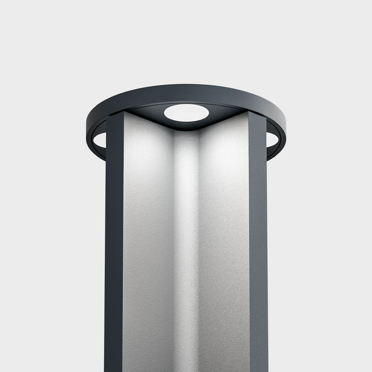 mir R Pollerleuchte, Anthrazit, H: 30 cm Pollerleuchte für außen fokusiert