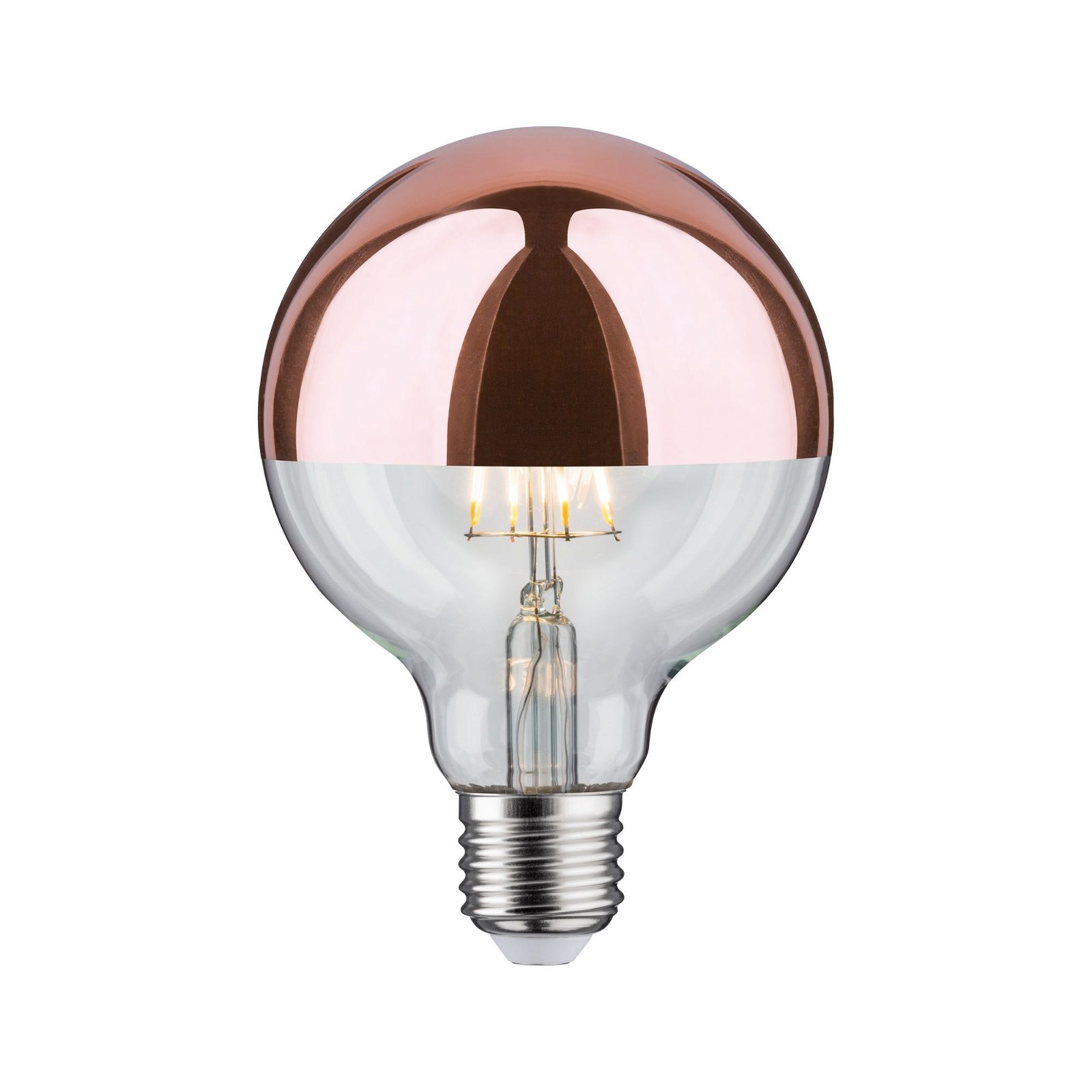 LED Globe Kopfspiegel E27 G95 600lm 6,5W 2700K Kopfspiegel Kupfer
