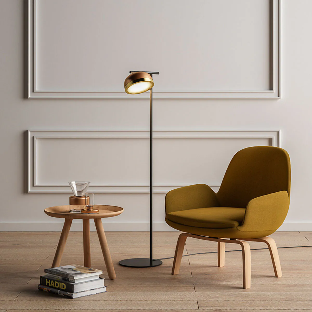 Molly 556.62 Stehleuchte H: 130 cm, Kupfer, Kupfer