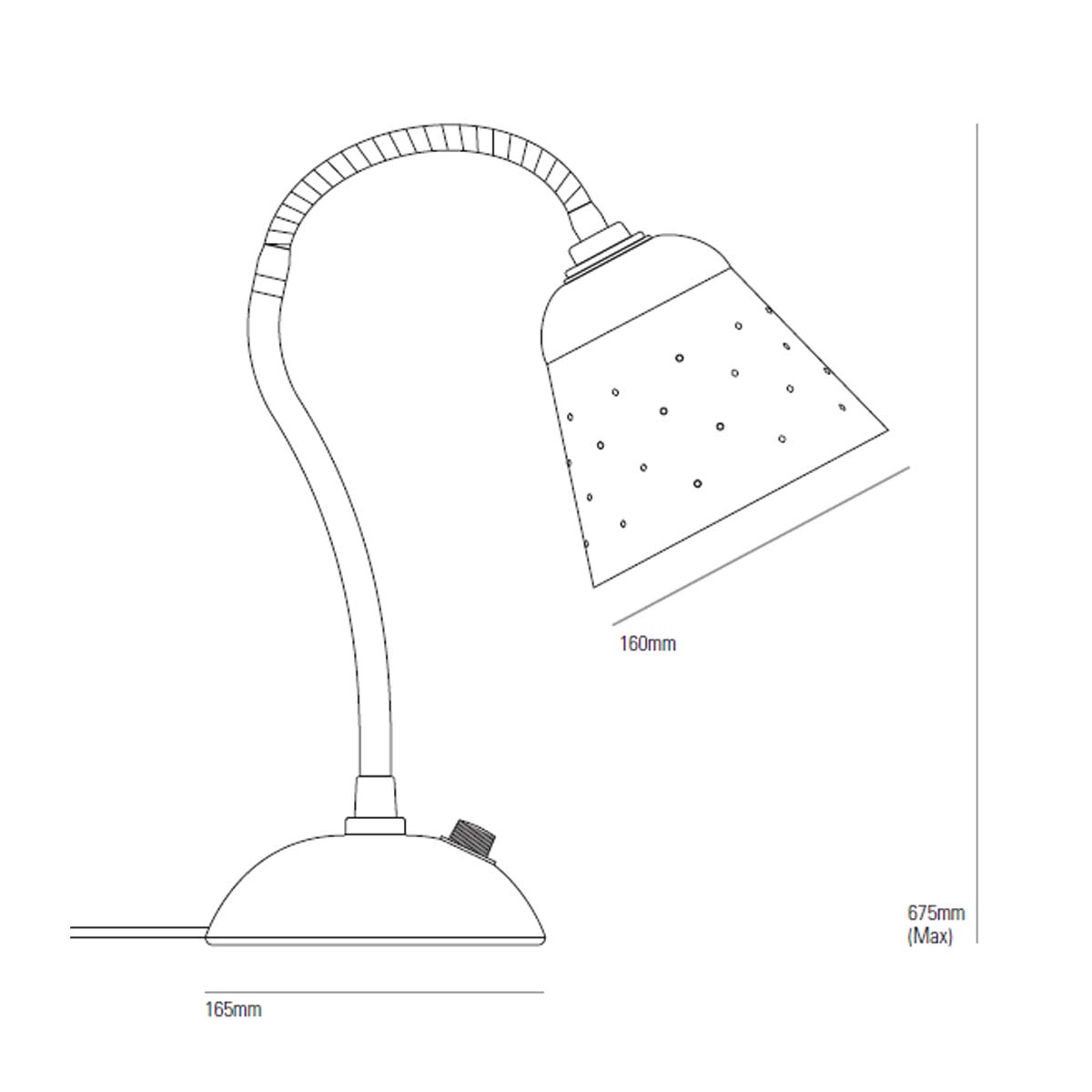 Alma Tischleuchte, Ø: 16 cm, H: 67,5 cm, Algengrün