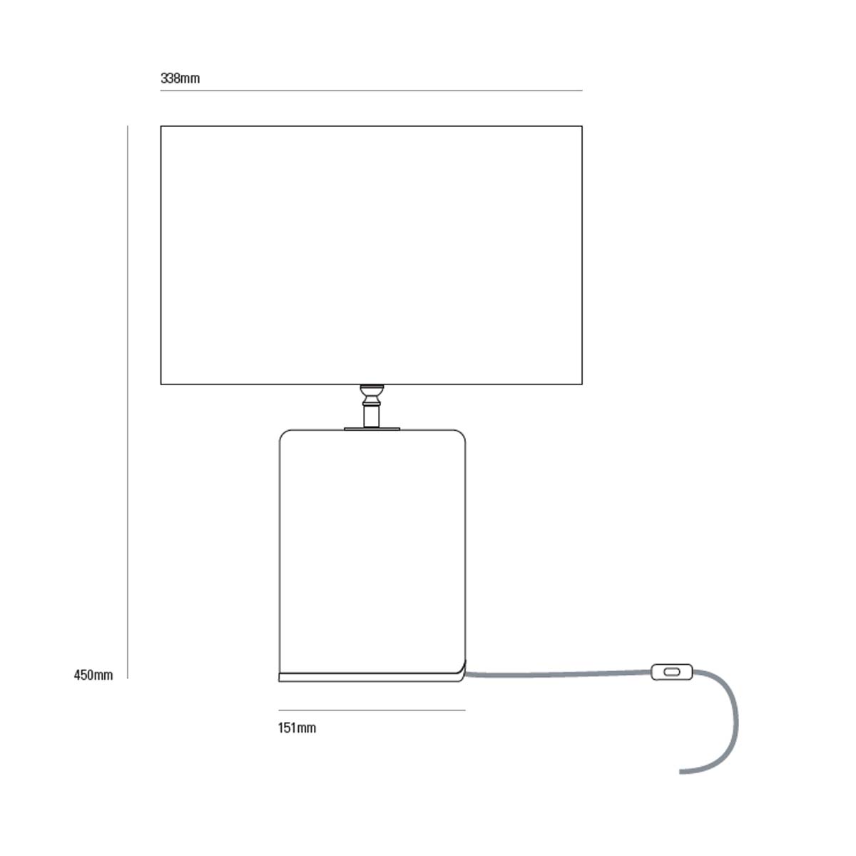 Original BTC Crosby 2 Tischleuchte H: 45 cm Original BTC Crosby 2 Tischleuchte H: 45 cm
