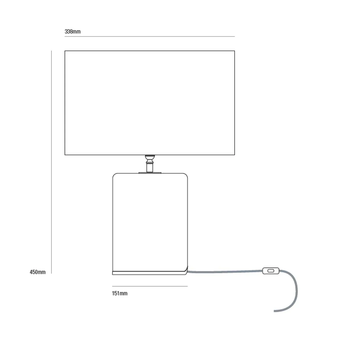 Original BTC Crosby 2 Tischleuchte H: 45 cm