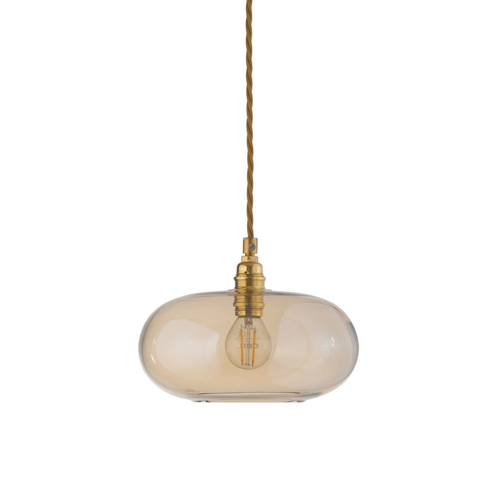 Ebb & Flow Horizon Pendelleuchte S Ø 21 cm Horizon Pendelleuchte S Ø 21 cm, Golden Smoke, Gold Golden Smoke Pendelleuchten – hochwertige Innenbeleuchtung, handgefertigt für Flur