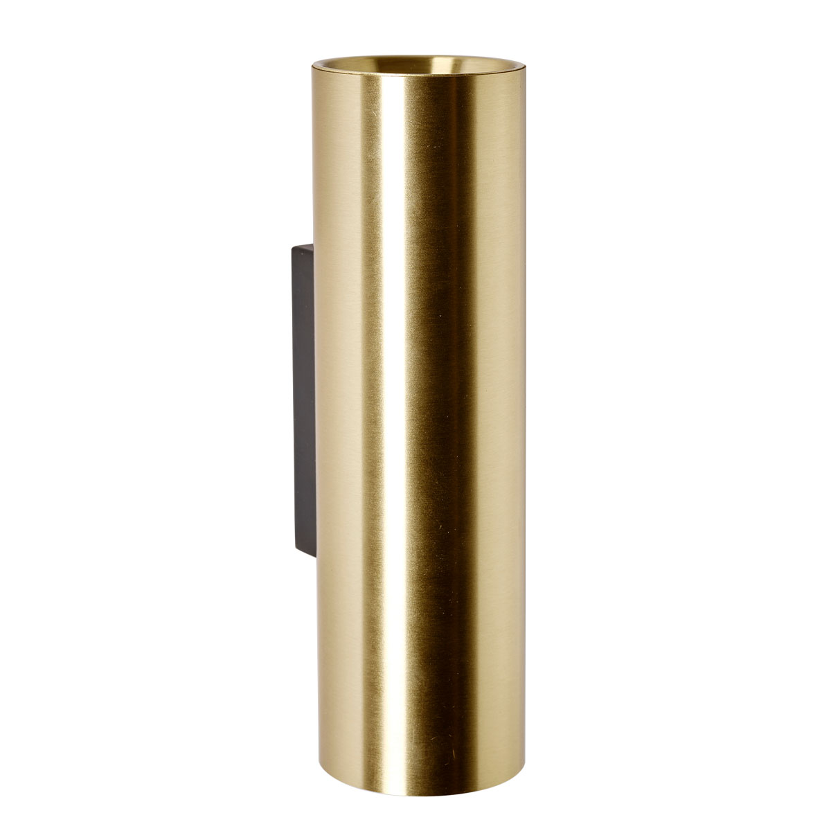 Tobo W65 Wandleuchte, Ø: 6,5 cm, H: 22 cm Messing – exklusives Design des Herstellers DCW Editions geeignet für den Eingangsbereich