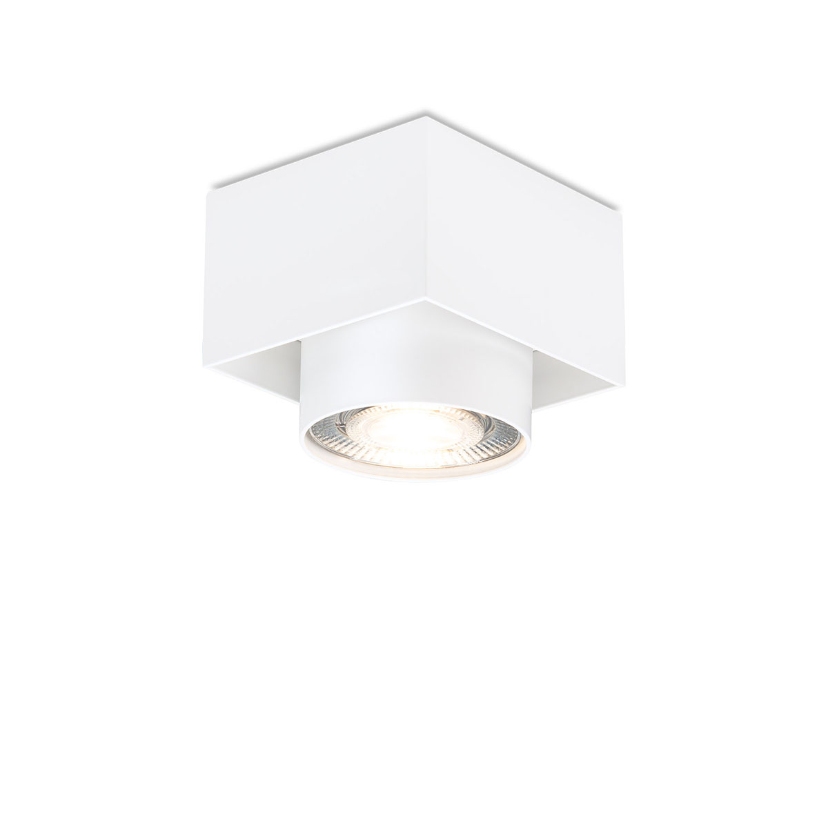 Wittenberg 4.0, wi4-ab-1e-hb Aufbaustrahler, Weiß matt, Extra-Warmweiß 2700K, Spot 12°, Phase Cut Wittenberg 4.0, wi4-ab-1e-hb Aufbaustrahler, Weiß matt, Warmweiß 3000K, Flood 38°, Bluethooth