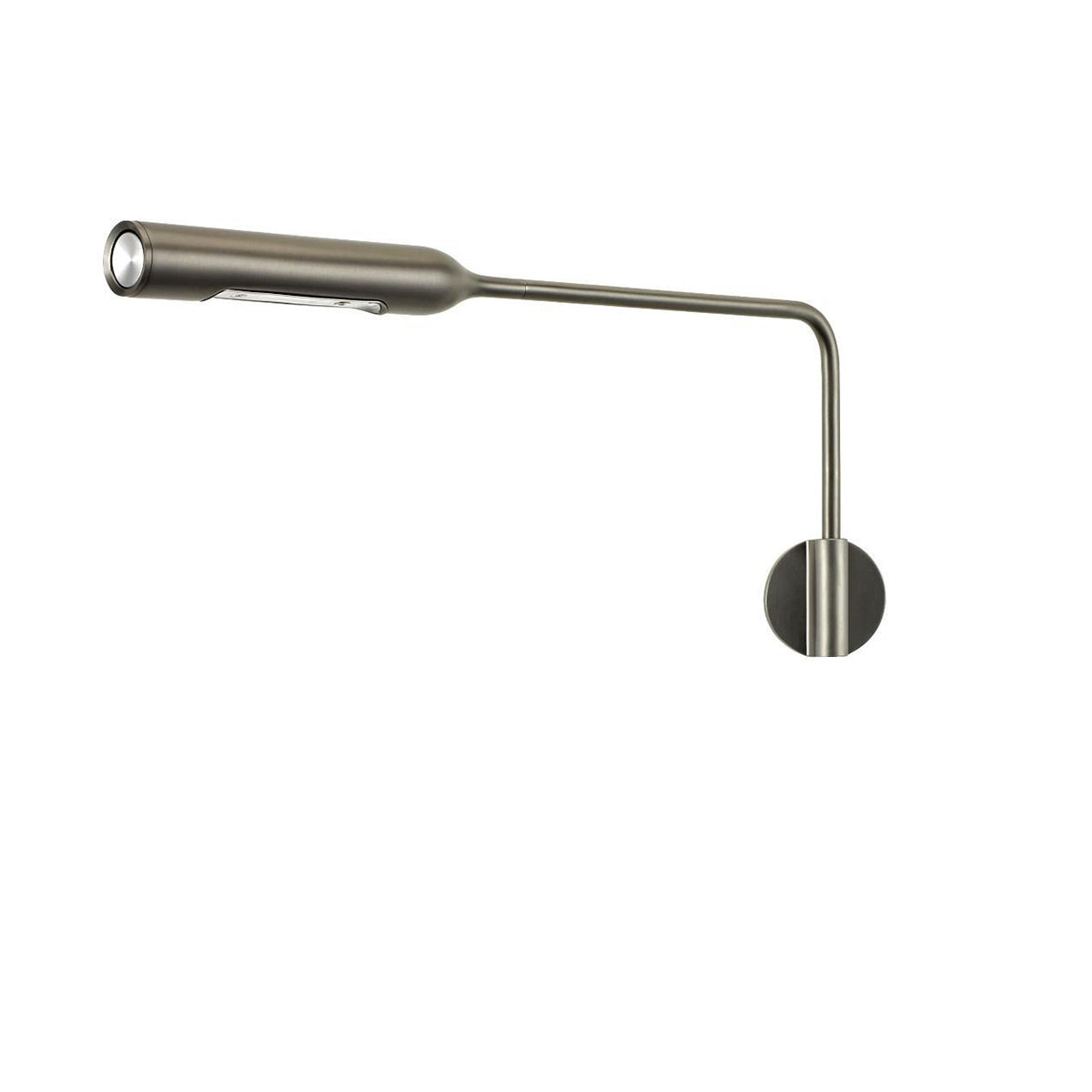 Flo Wall M Wandleuchte, Gunmetal, Warmweiß 3000K, ohne Kabel