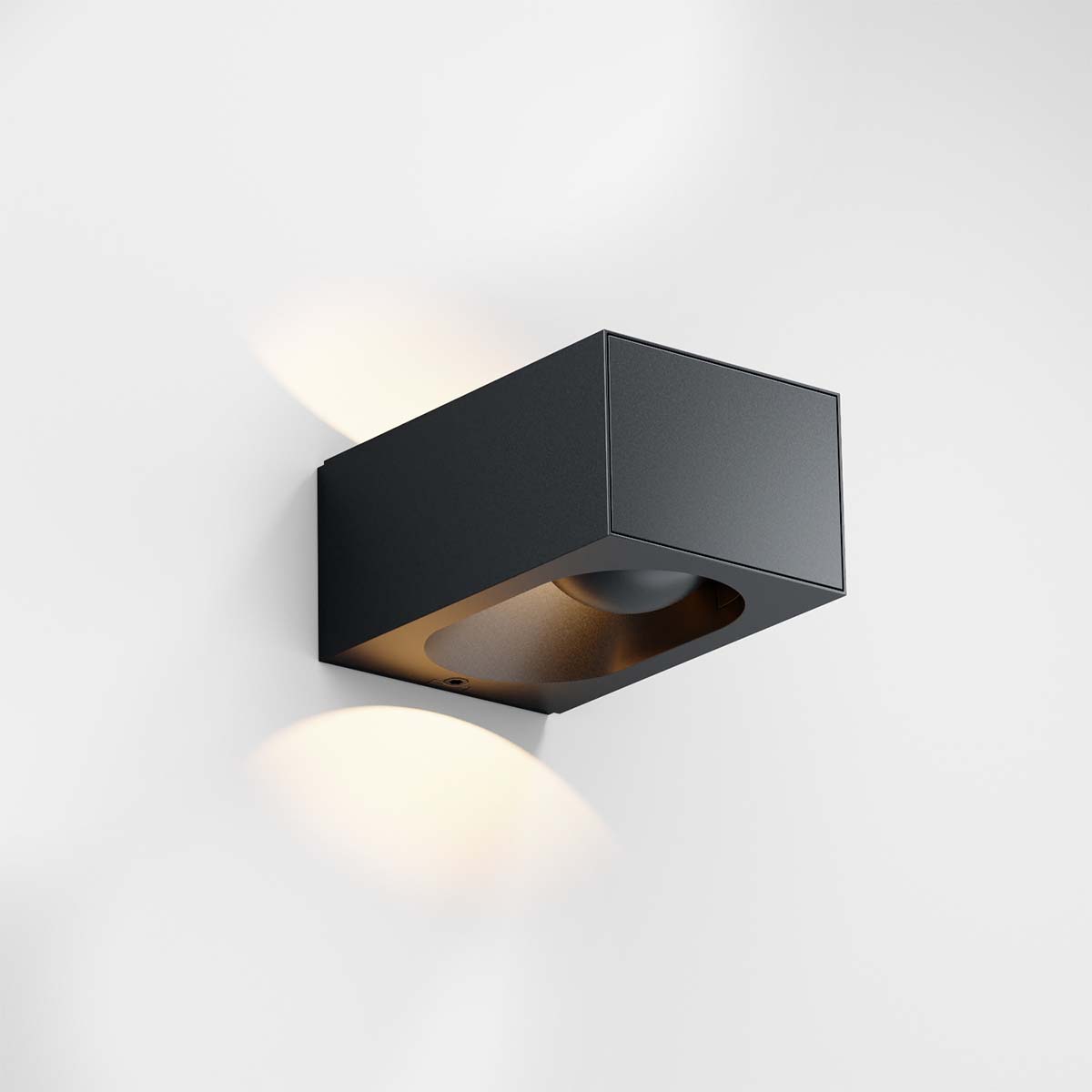 IP44.de pip.2 Wandleuchte, H: 7,5 cm, T: 16,5 cm Deep Black Phasenabschnittdimmer IP44.de pip.2 Wandleuchte, H: 7,5 cm, T: 16,5 cm Deep Black Phasenabschnittdimmer