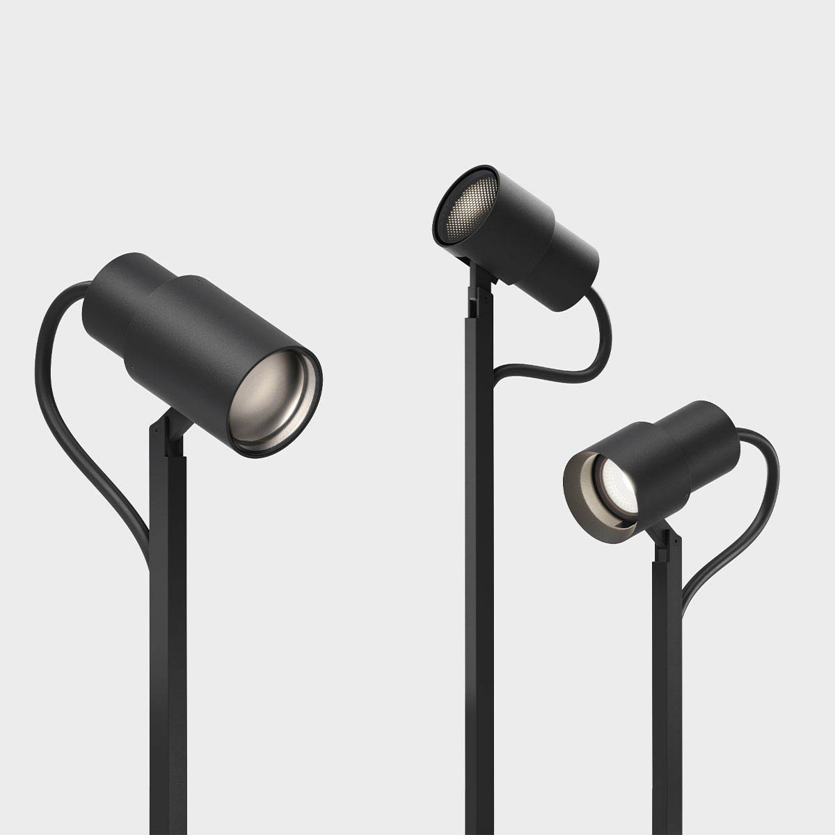 piek cover C, Deep Black Funktionales Zubehör für den piek Leuchtenkopf in Farbe schwarz