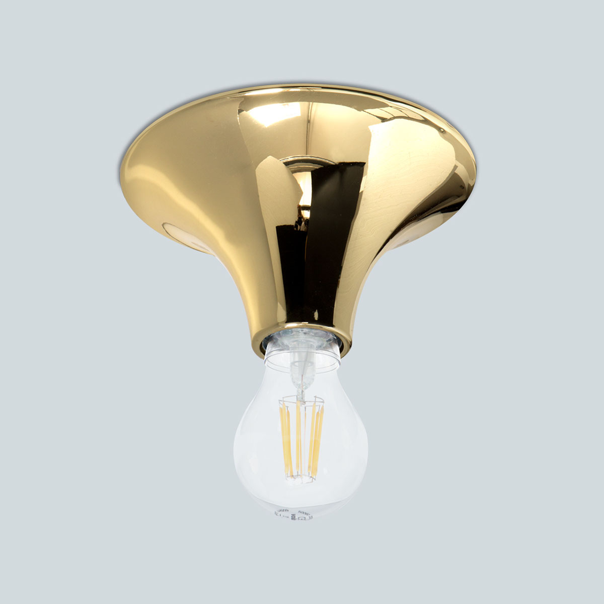 Etna Wand-/ Deckenleuchte, Ø: 16,5 cm, Messing