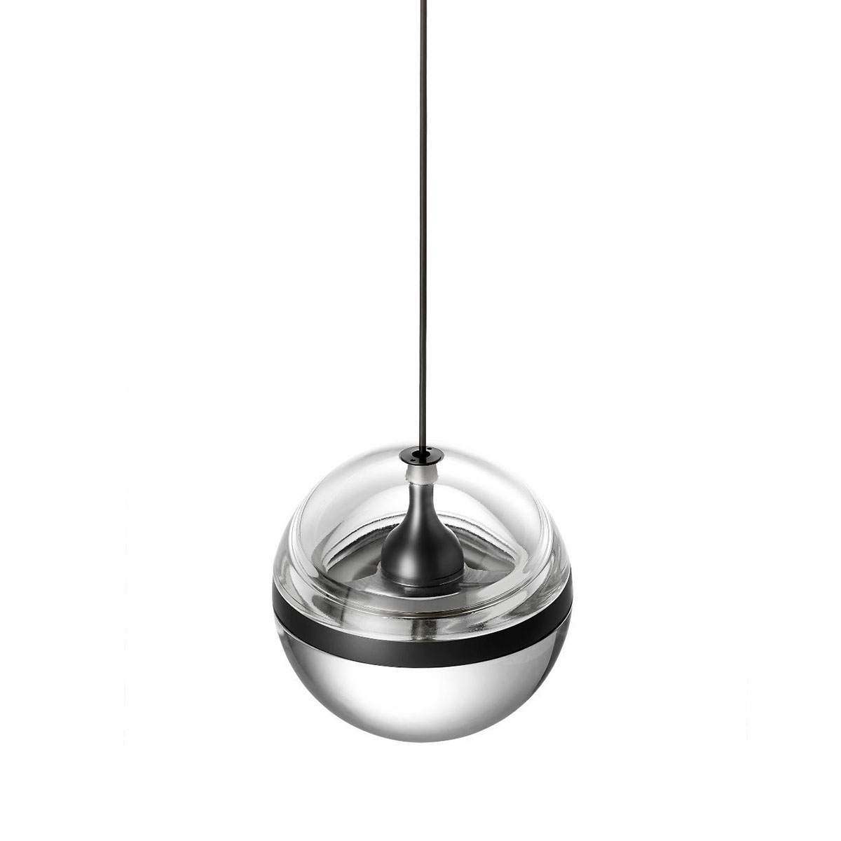 Limbus Modular Pendelleuchte, Ø: 12 cm, Schwarz eloxiert, Extra-Warmweiß 2700K