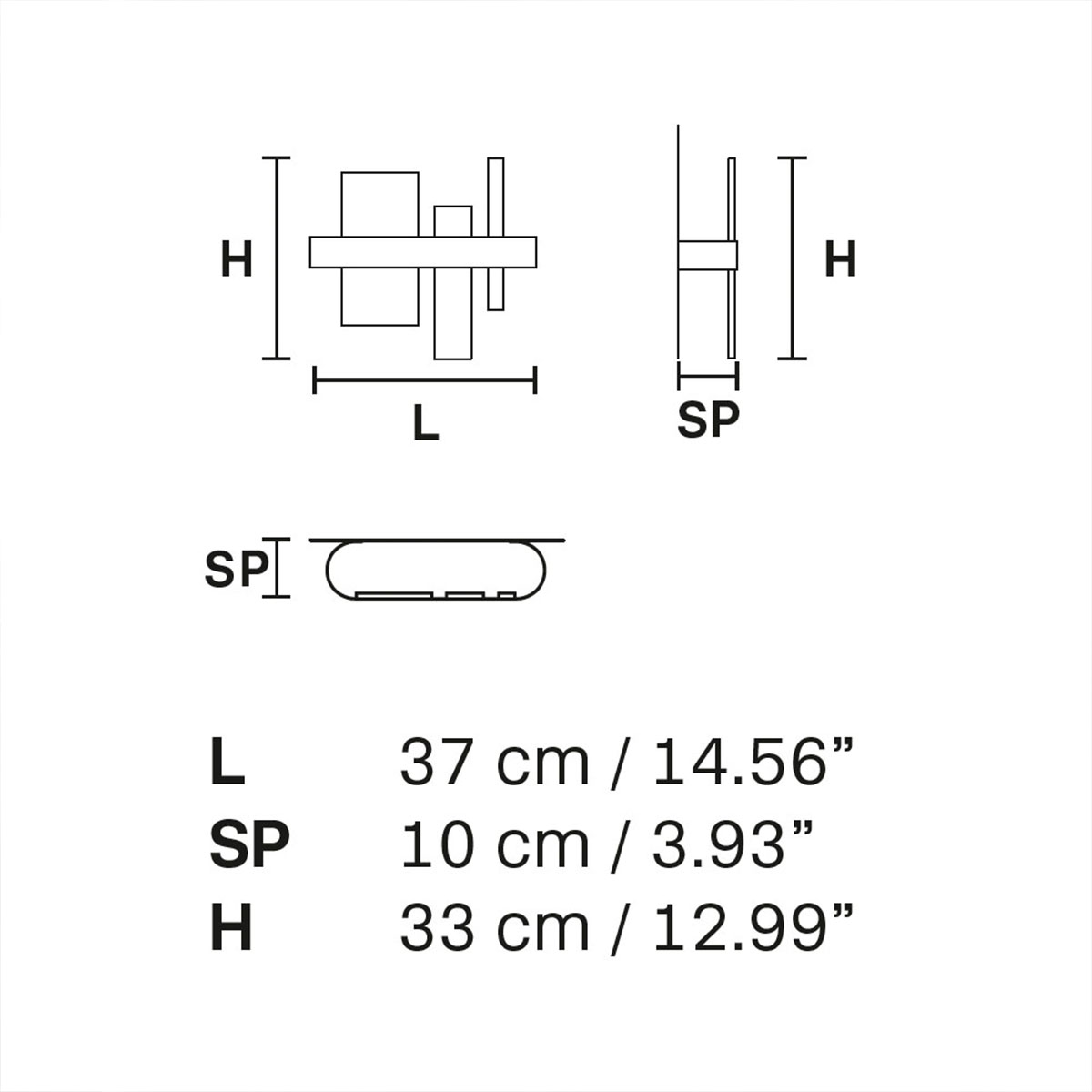 Honicé A37 Wandleuchte, L: 37 cm, Onyx Stein, Gold matt - Ausstellungsstück