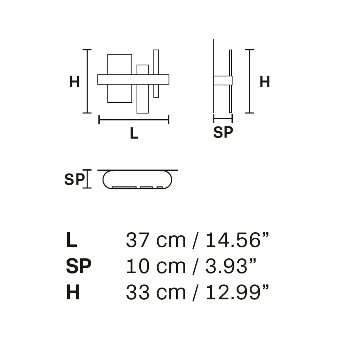 Honicé A37 Wandleuchte Onyx Stein, Gold matt lackiert, L: 37 cm Honicé A37 Wandleuchte, L: 37 cm, Onyx Stein, Gold matt - Ausstellungsstück