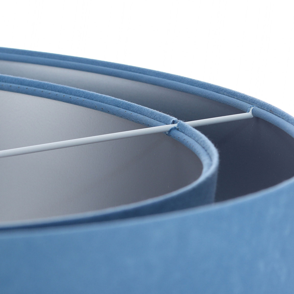 Kinder Pendelleuchte, Ø: 50 cm, Blau, Silber