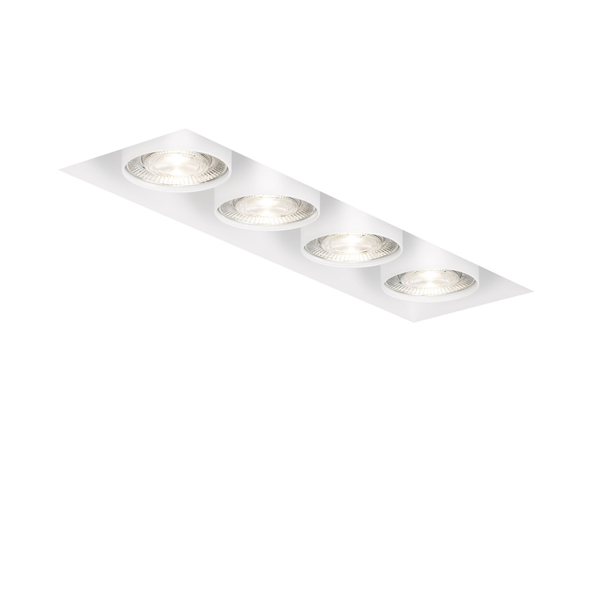 Wittenberg 4.0, wi4-eb-4e-db Einbaustrahler, Weiß matt, Extra-Warmweiß 2700K, Spot 12° Wittenberg 4.0, wi4-eb-4e-db Einbaustrahler, Weiß matt, Warmweiß 3000K, Flood 38°