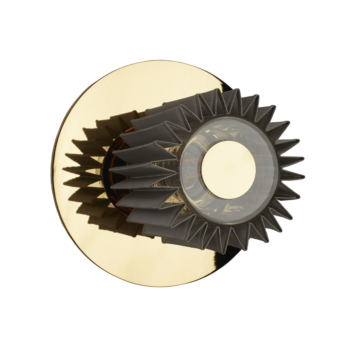 In The Sun 190 Wandleuchte Gold, Netz Silber Ø 19 cm in Gold Silber – moderne Designerlampe des Herstellers DCW Editions passt perfekt in den Treppenaufgang In The Sun 190 Wandleuchte Gold, Netz Silber Ø 19 cm in Gold Silber – moderne Designerlampe des Herstellers DCW Editions passt perfekt in den Treppenaufgang