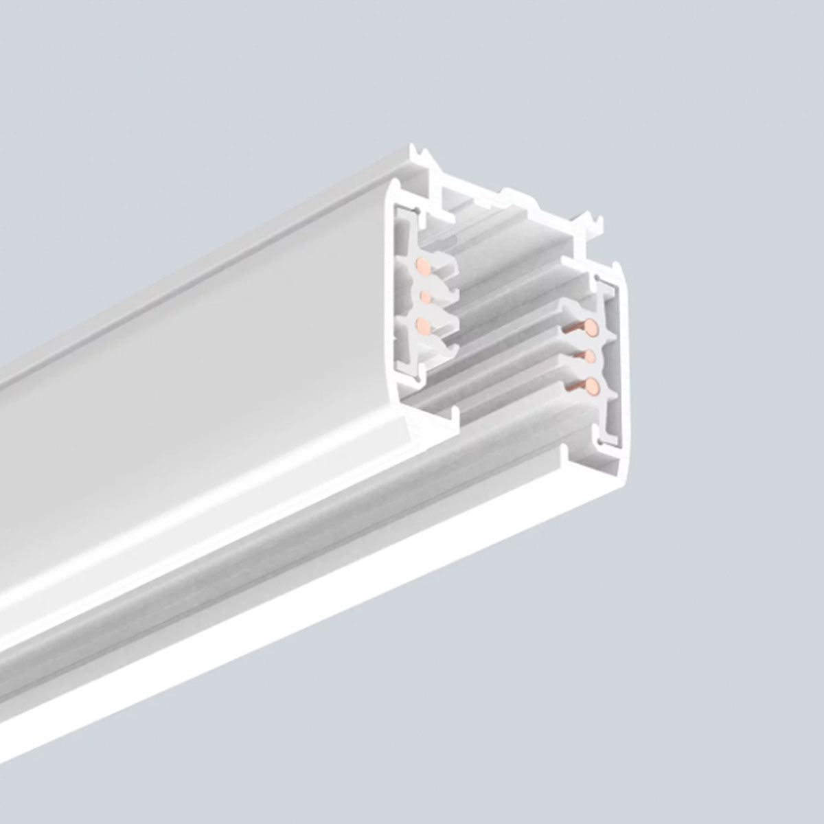 PRO-06 DALI 3-Phasen Aufbauschiene, Weiß, 200 cm