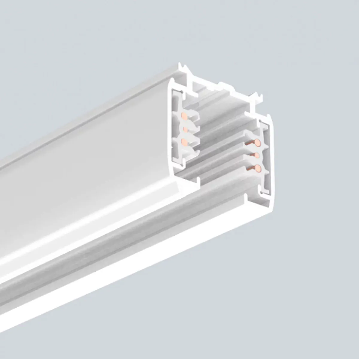 PRO-06 DALI 3-Phasen Aufbauschiene, Weiß, 200 cm