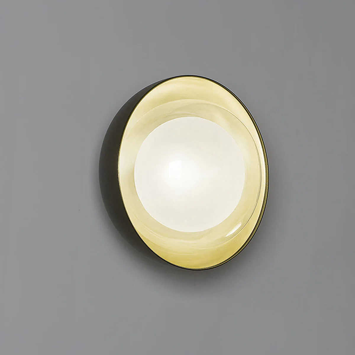 Muse 554.72 Wand - Deckenleuchte Ø: 20 cm, Schwarz & Messing