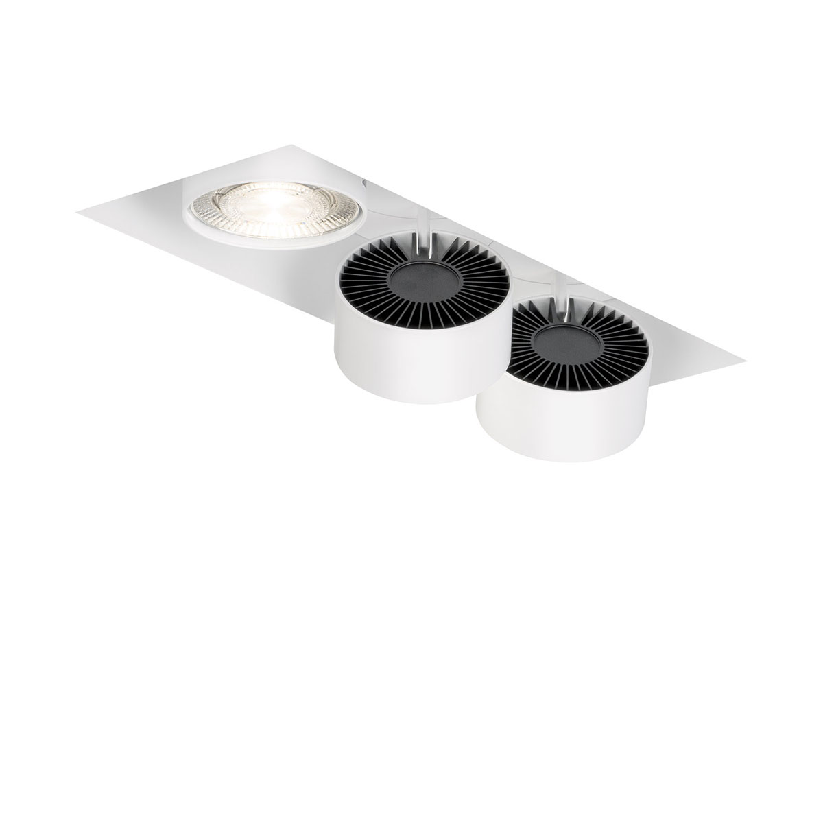 Mawa Design Wittenberg 4.0, wi4-eb-3e-db Einbaustrahler, Weiß matt, Warmweiß 3000K, Spot 12°