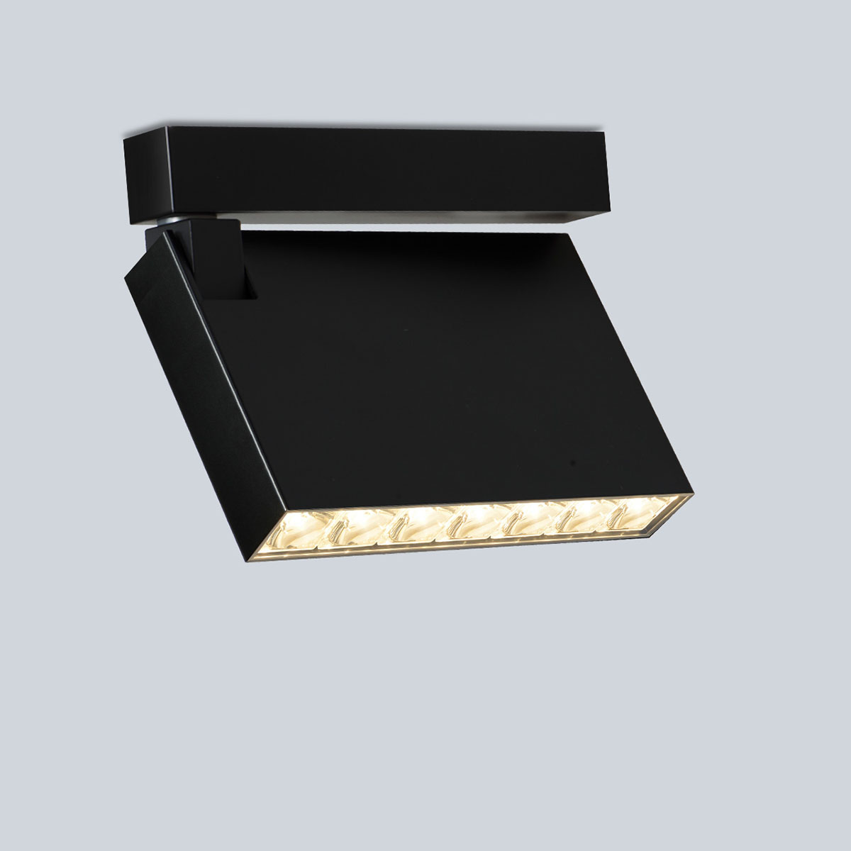 fbl-21 Aufbaustrahler, B: 16,3 cm, H: 10 cm, Schwarz matt, Warmweiß 3000K, Spot 12°, Phase Cut