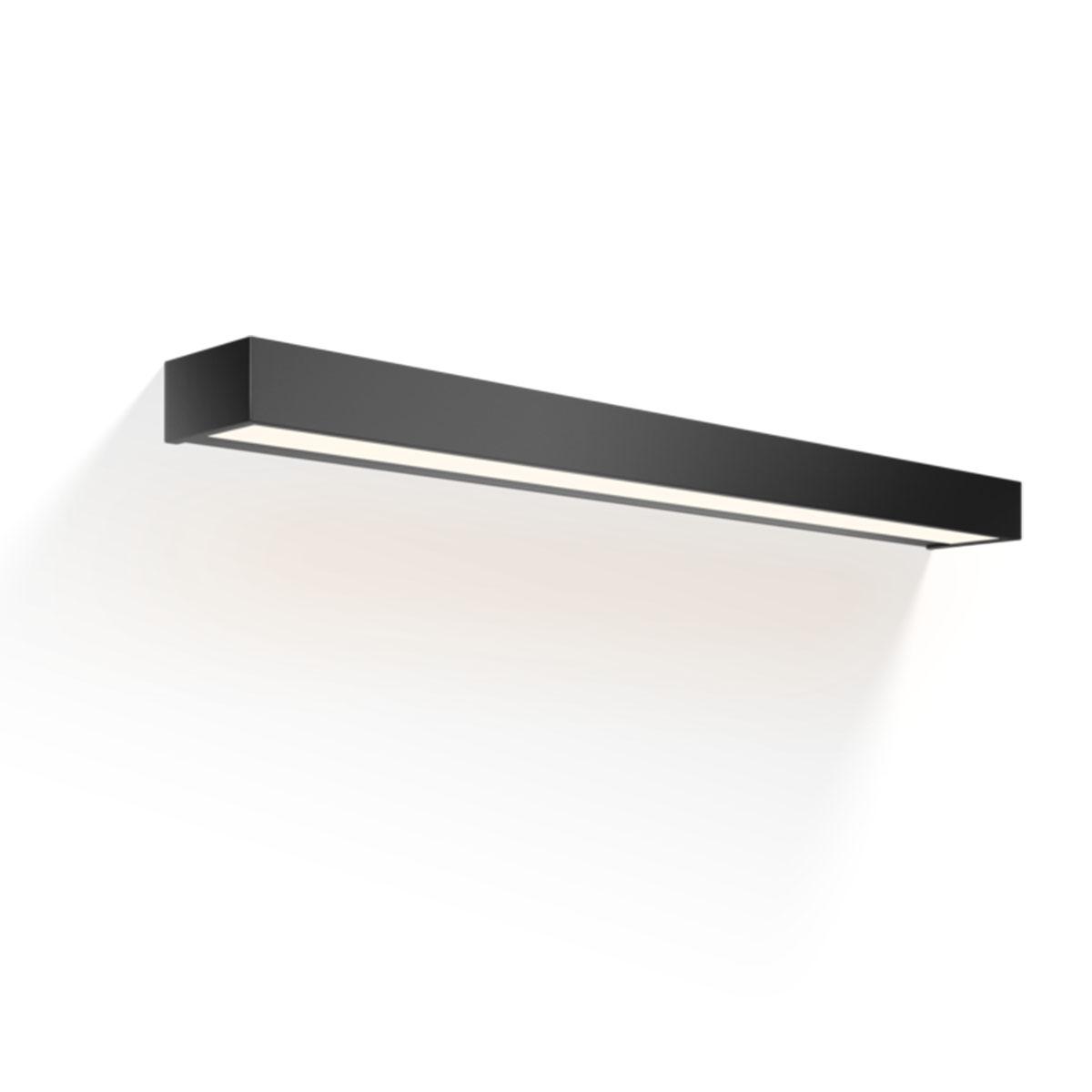 Elegante Badleuchte – Decor Walther Box 80 N LED Wandleuchte Bad, Schwarz matt, B: 80 cm, Extra-Warmweiß 2700K Elegante Badleuchte – Decor Walther Box 80 N LED Wandleuchte Bad, Schwarz matt, B: 80 cm, Warmweiß 3000K