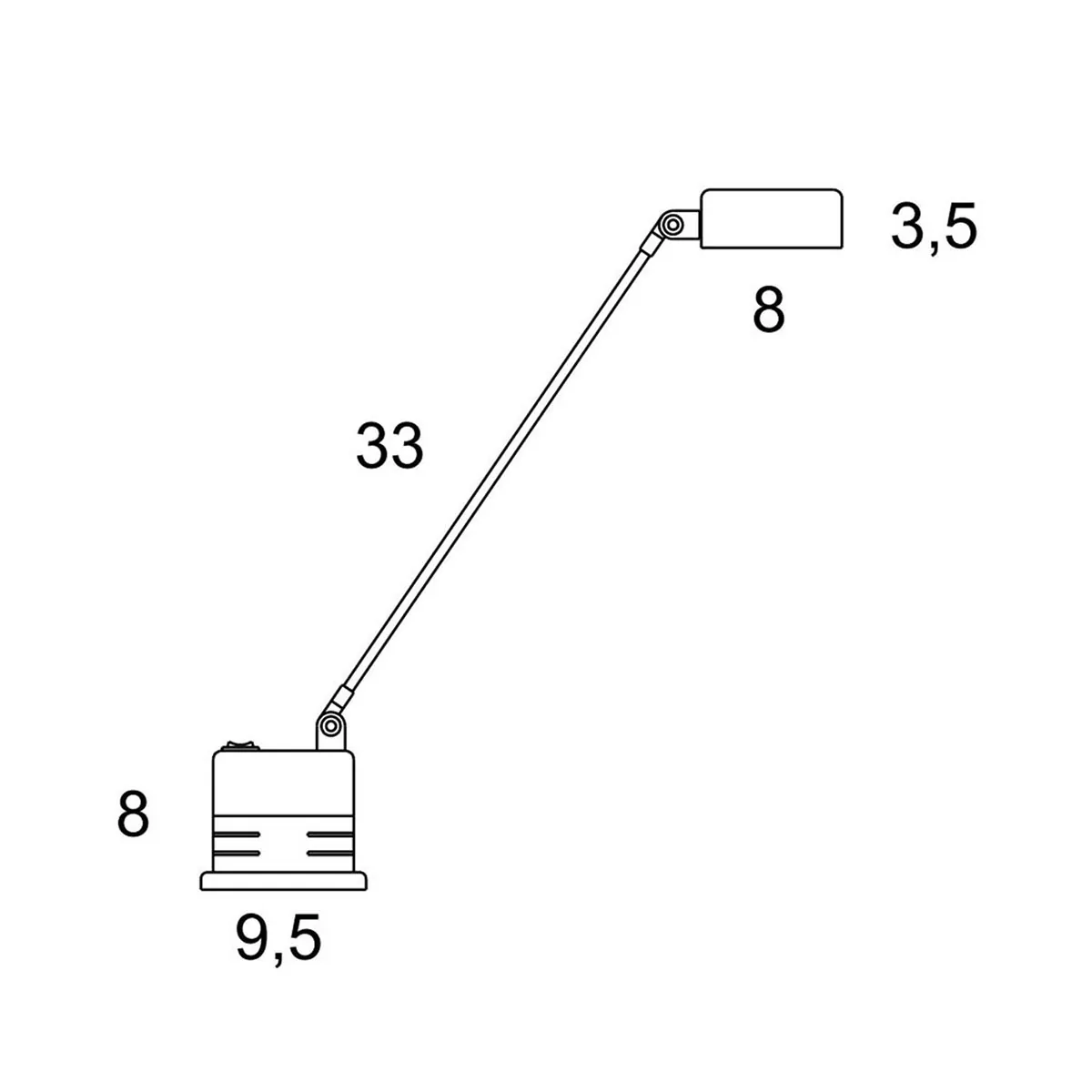 Daphinette LED Tischleuchte, H: 43 cm, Nickel gebürstet, Extra-Warmweiß 2700K