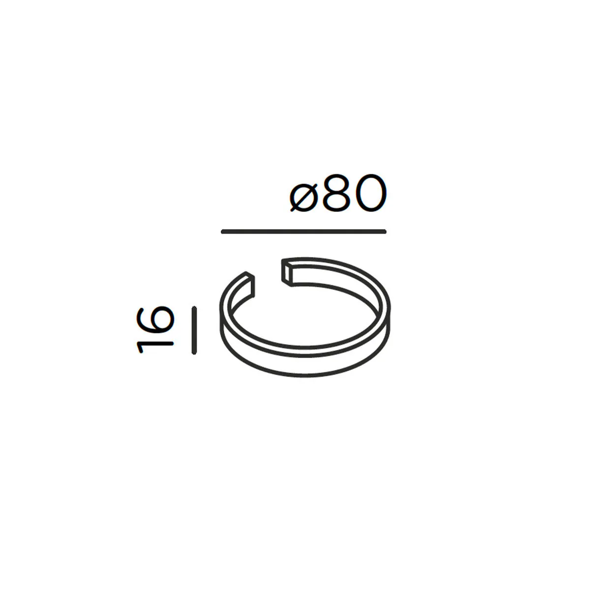 shot ring, Anthrazit