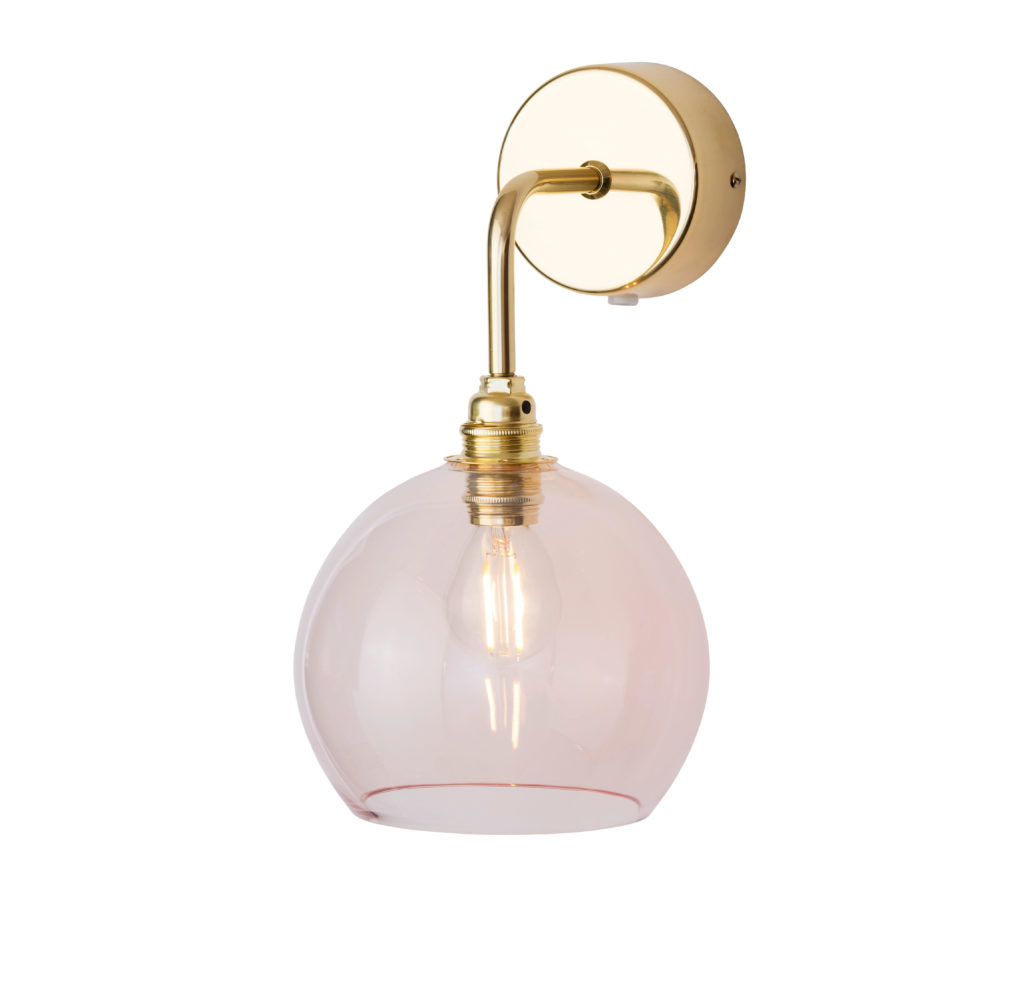 Rowan Wandleuchte S Ø 15,5 cm, Bright Coral, Gold Rowan Wandleuchte S Ø 15,5 cm, Bright Coral, Gold