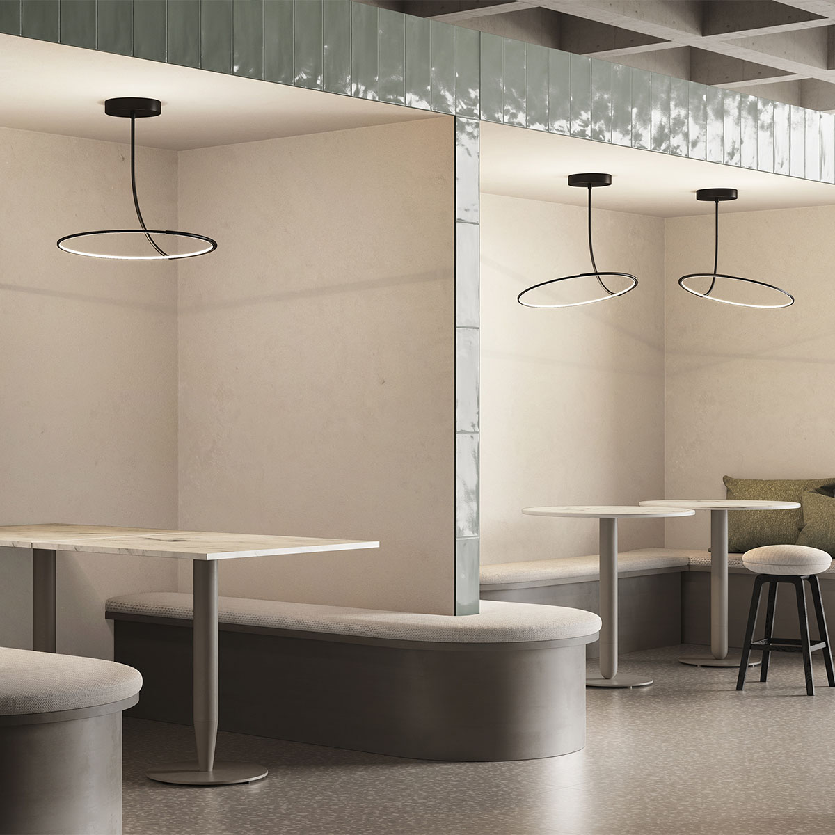 Poise Deckenleuchte, Ø: 55 cm, H: max 110 cm