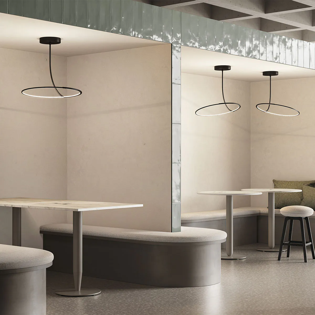 Poise Deckenleuchte, Ø: 55 cm, H: max 110 cm