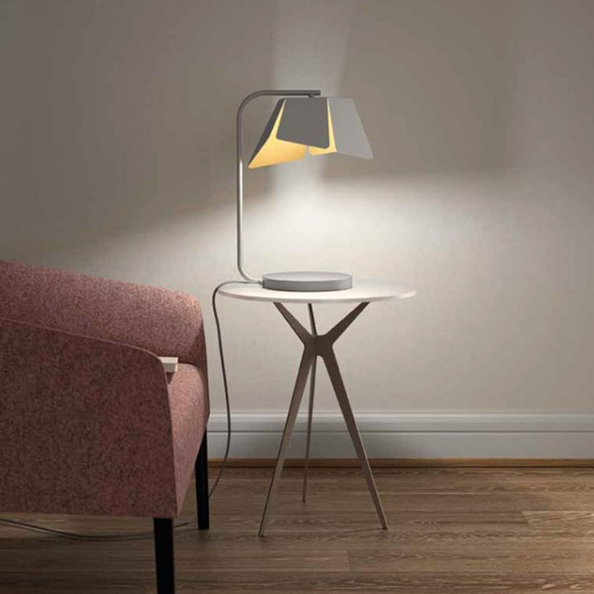 Flower Tischleuchte, weiß- Ausstellungsstück