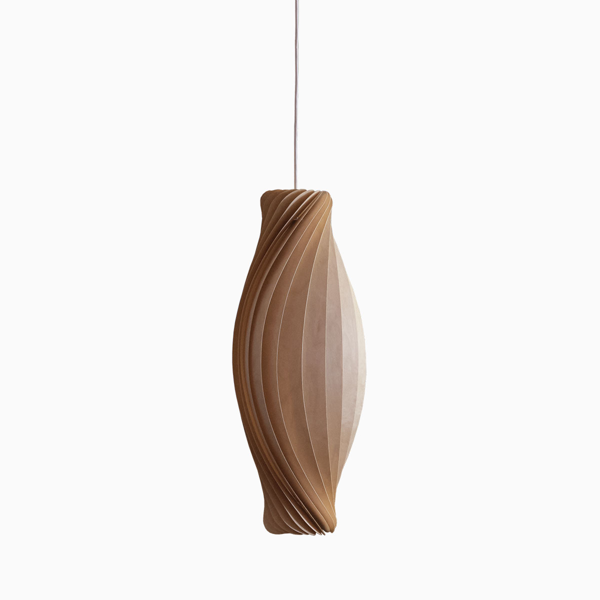 No111 Pendelleuchte, Birke Natur, Ø: 18 cm, H: 43 cm