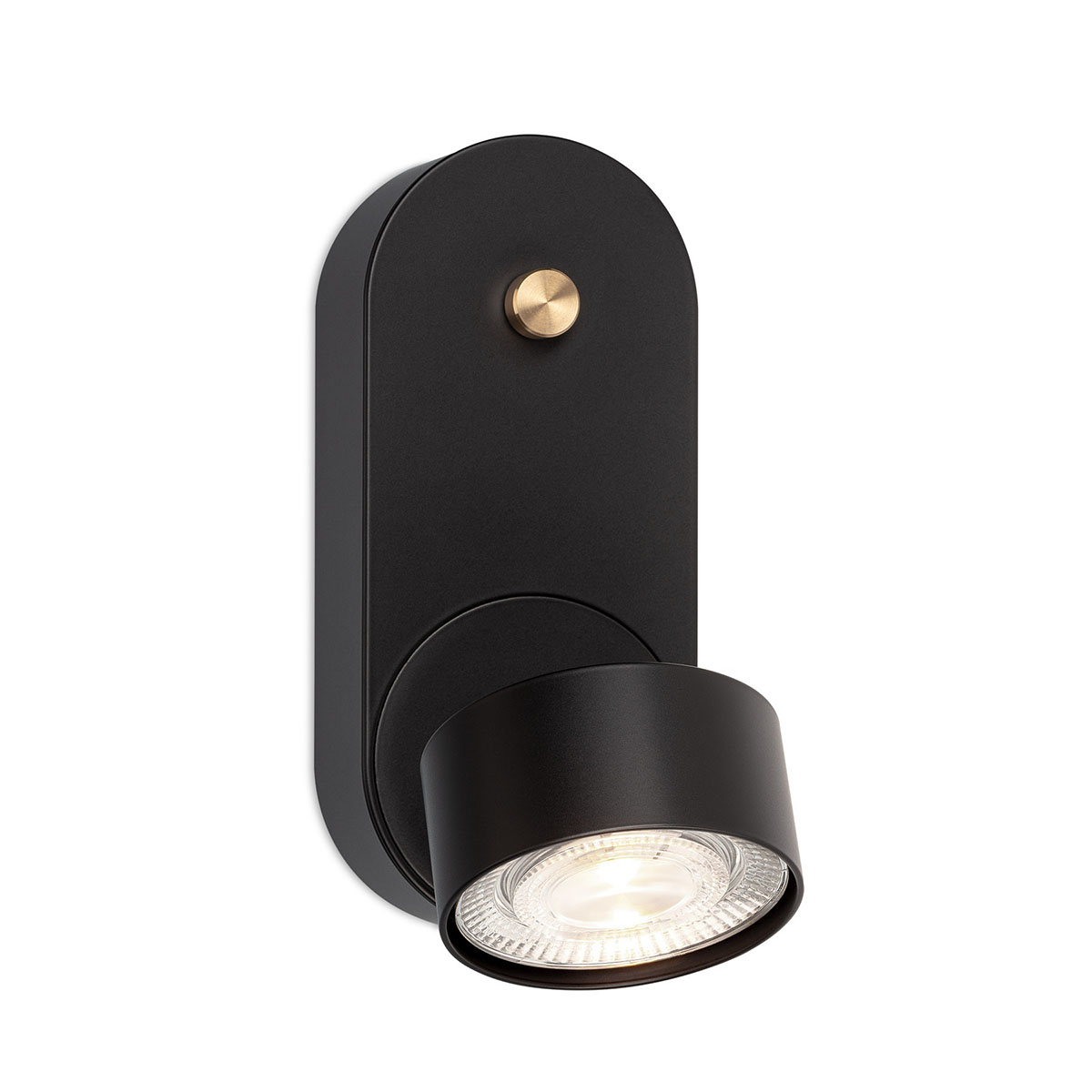 Wittenberg 4.0, wi4-ab-1ov-d2w Wandleuchte, Schwarz matt, Flood 38°