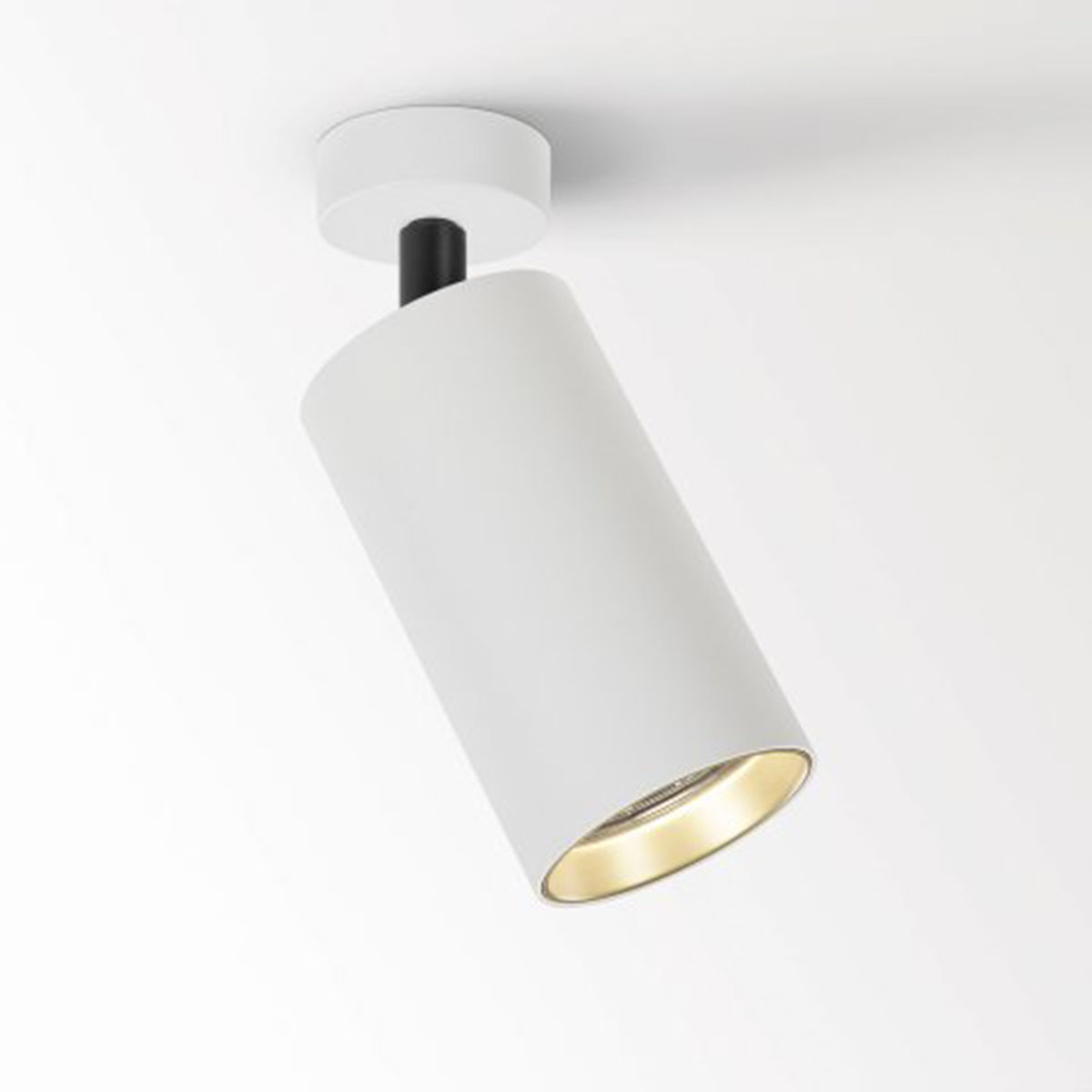 SPY 90 ON 1 93045 DIM1 Aufbaustrahler, Ø: 9 cm, L: 16,5 cm, Weiß, Warmweiß 3000K, 45°