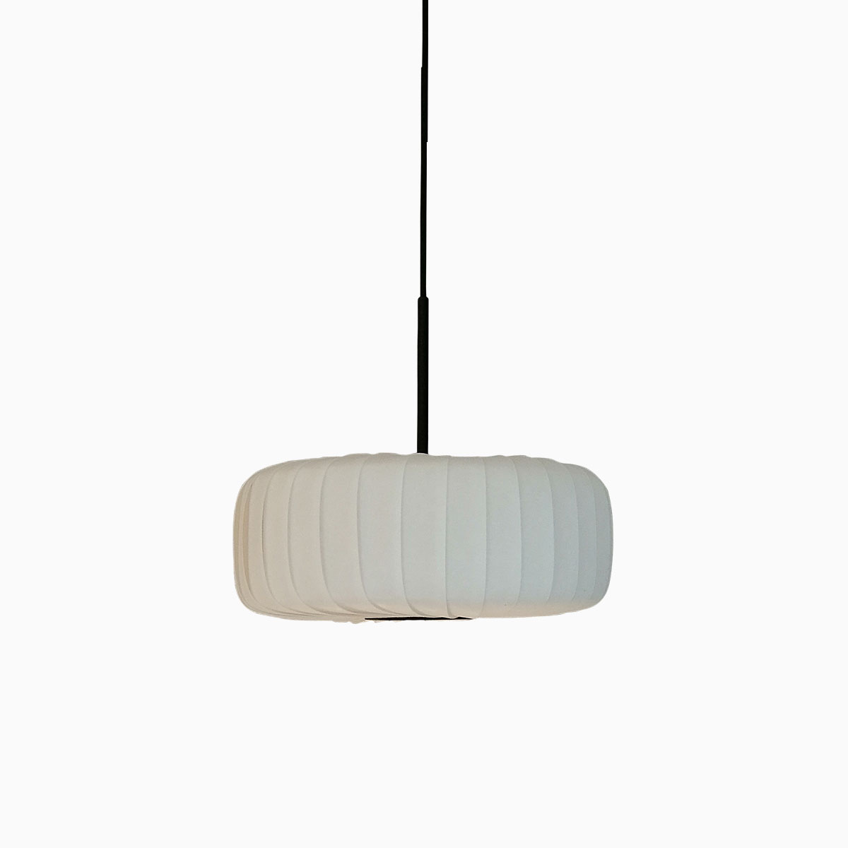 TR36 Pendelleuchte, PC / Vliesstof, Ø: 42 cm, H: 15 cm