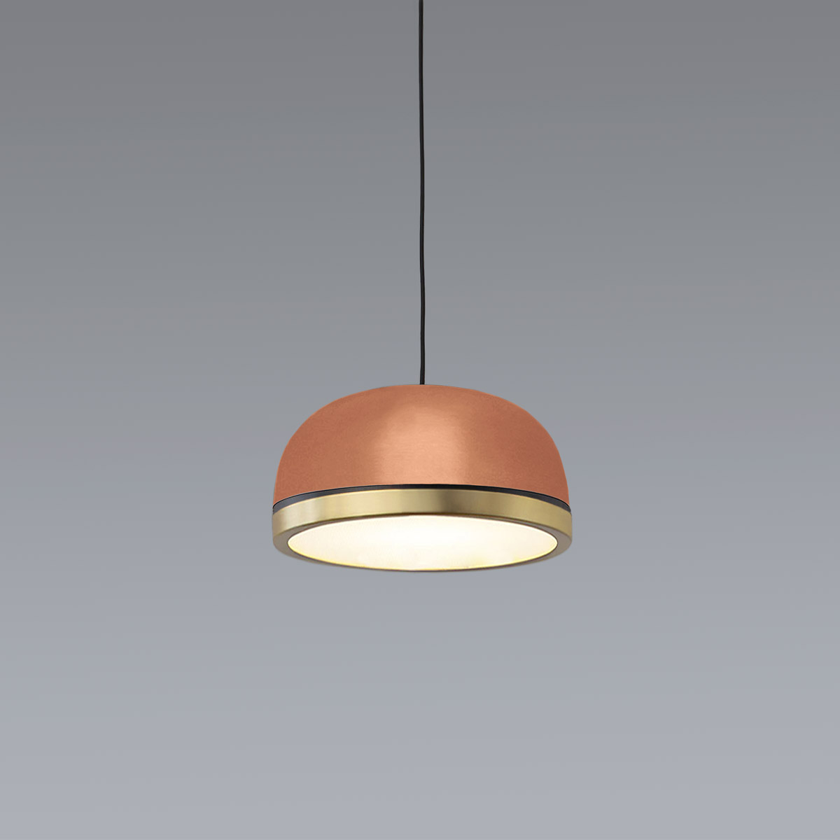 Molly 556.22 Pendelleuchte Ø: 20 cm, Kupfer, Messing