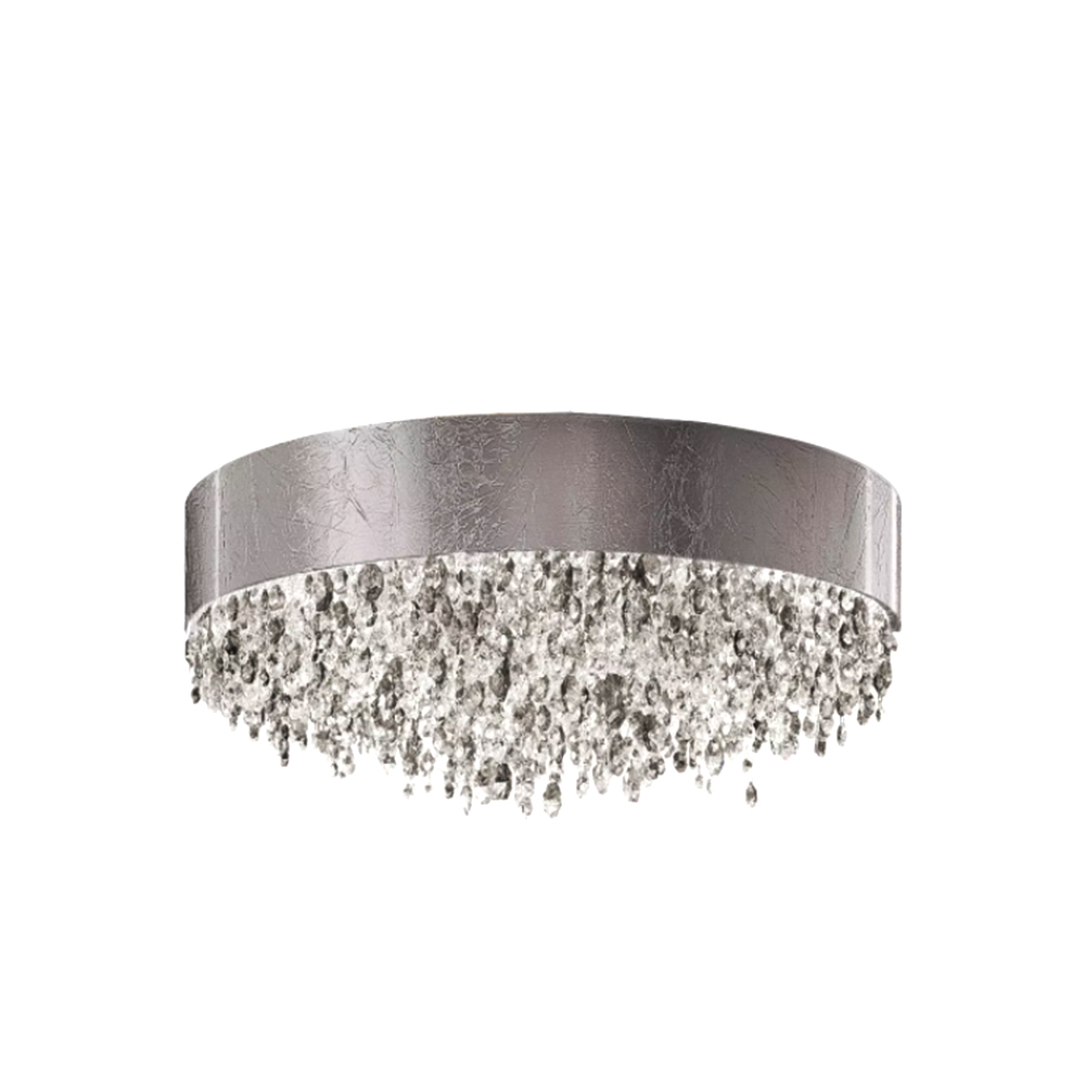 Olà PL6 40 Deckenleuchte, Blattsilber, Ø: 40 cm, LED-Modul