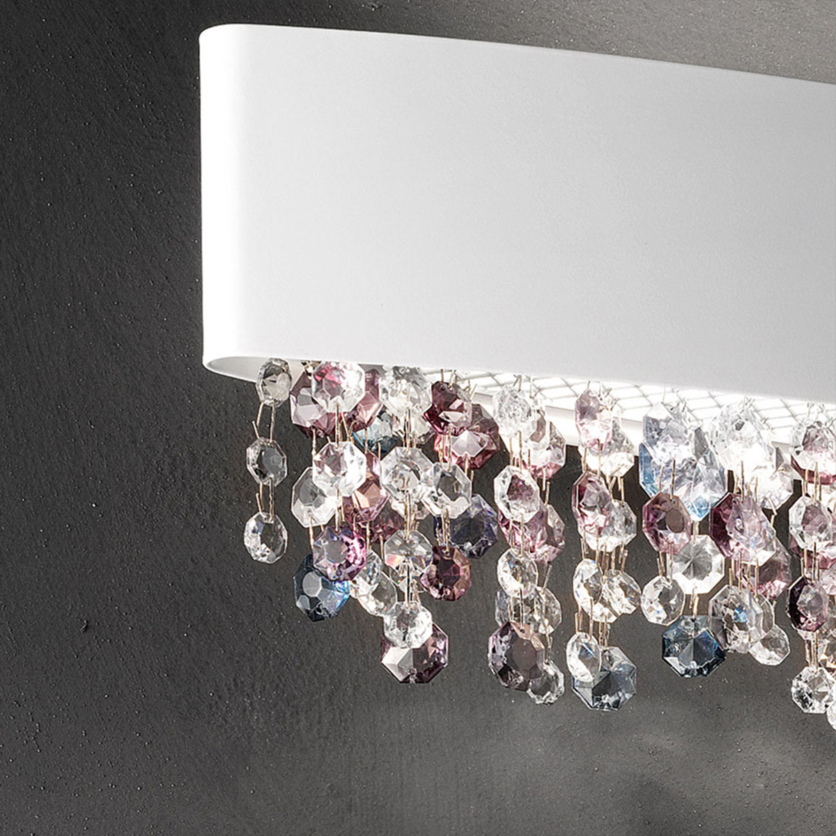 Masiero Olà S1 OV 30 Pendelleuchte Pendelleuchten - elegantes Designerlicht aus Glas und Metall, Farbe Weiß Masiero Olà S8 OV 210 Pendelleuchte Pendelleuchten - elegantes Designerlicht aus Glas und Metall, Farbe Weiß