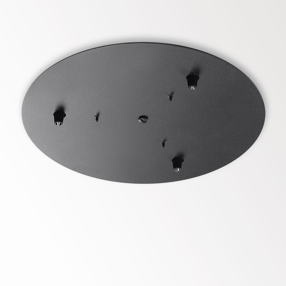 Delta Light Ceiling Base Baldachin 3 RC, Schwarz