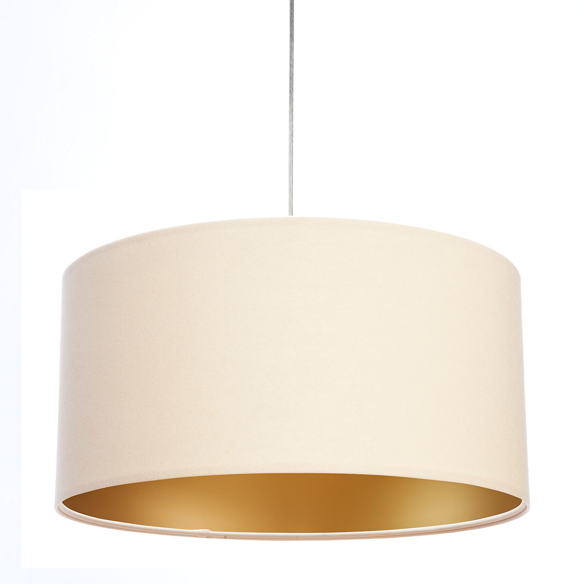 BPS Pendelleuchte, Beige, Gold, Ø: 40 cm