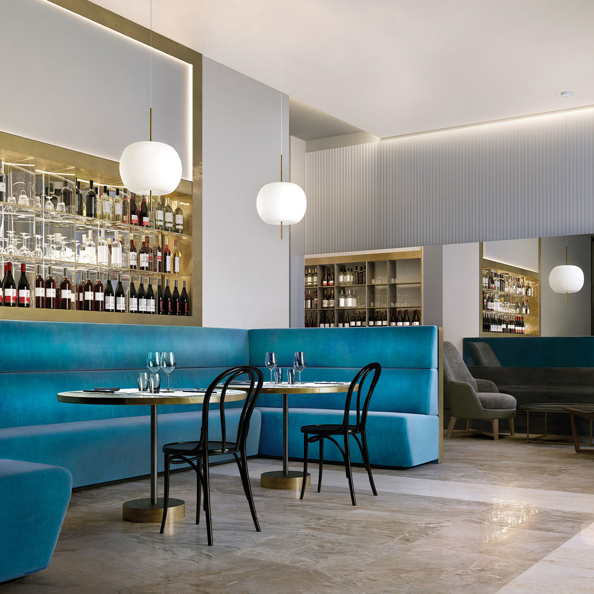 Kushi XL Pendelleuchte, Ø: 43 cm, Schwarz Kushi XL Pendelleuchte, Ø: 43 cm, Kupfer