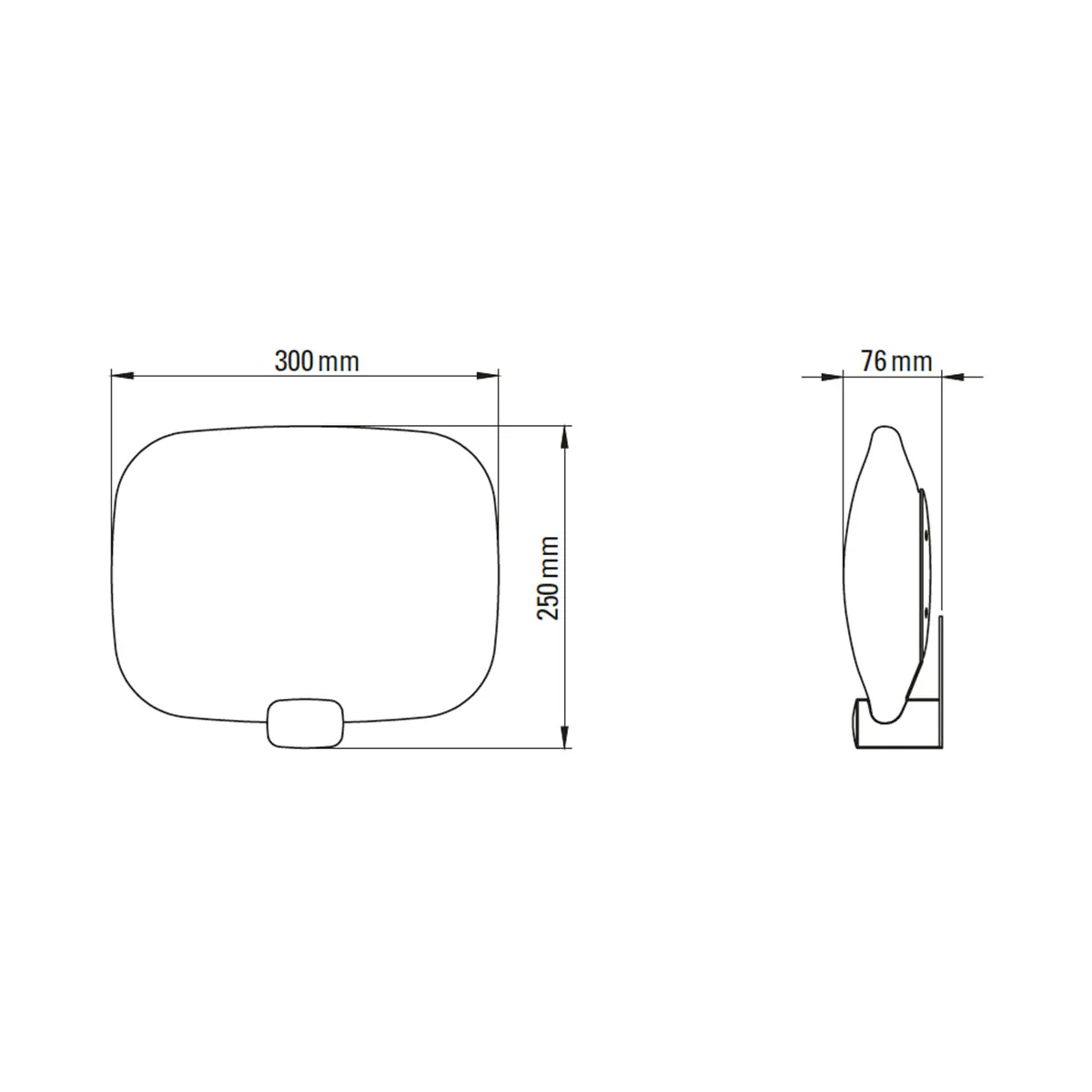 Technische Zeichnung DCW Editions Light me Tender Wandleuchte IP44 Horizontal Technische Zeichnung DCW Editions Light me Tender Wandleuchte IP44 Horizontal