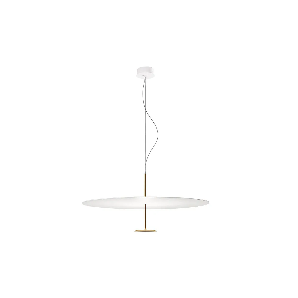 Dot 600 Pendelleuchte, Ø: 60 cm, Messing eloxiert, Extra-Warmweiß 2700K, Phase Cut